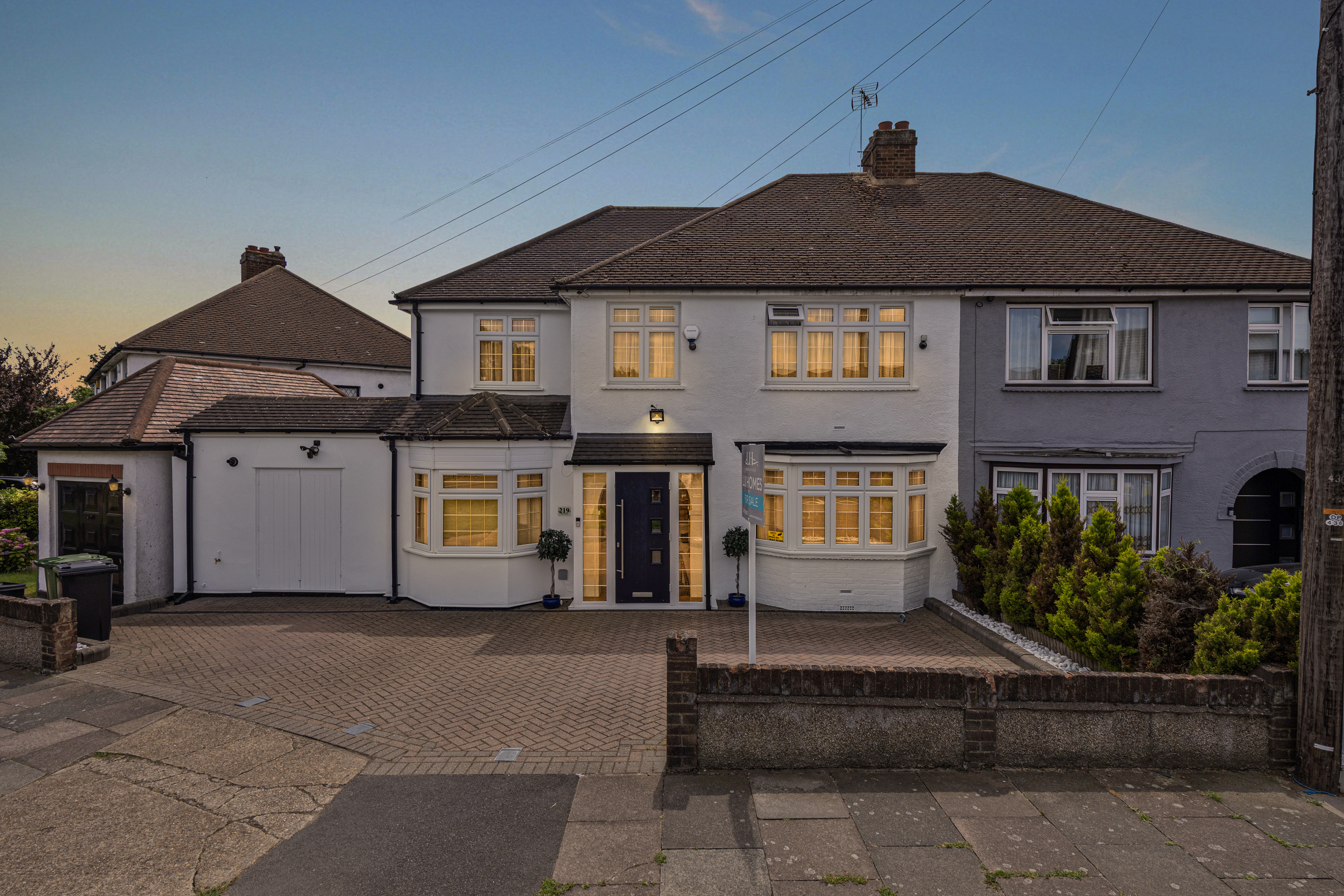 After real estate photo editing